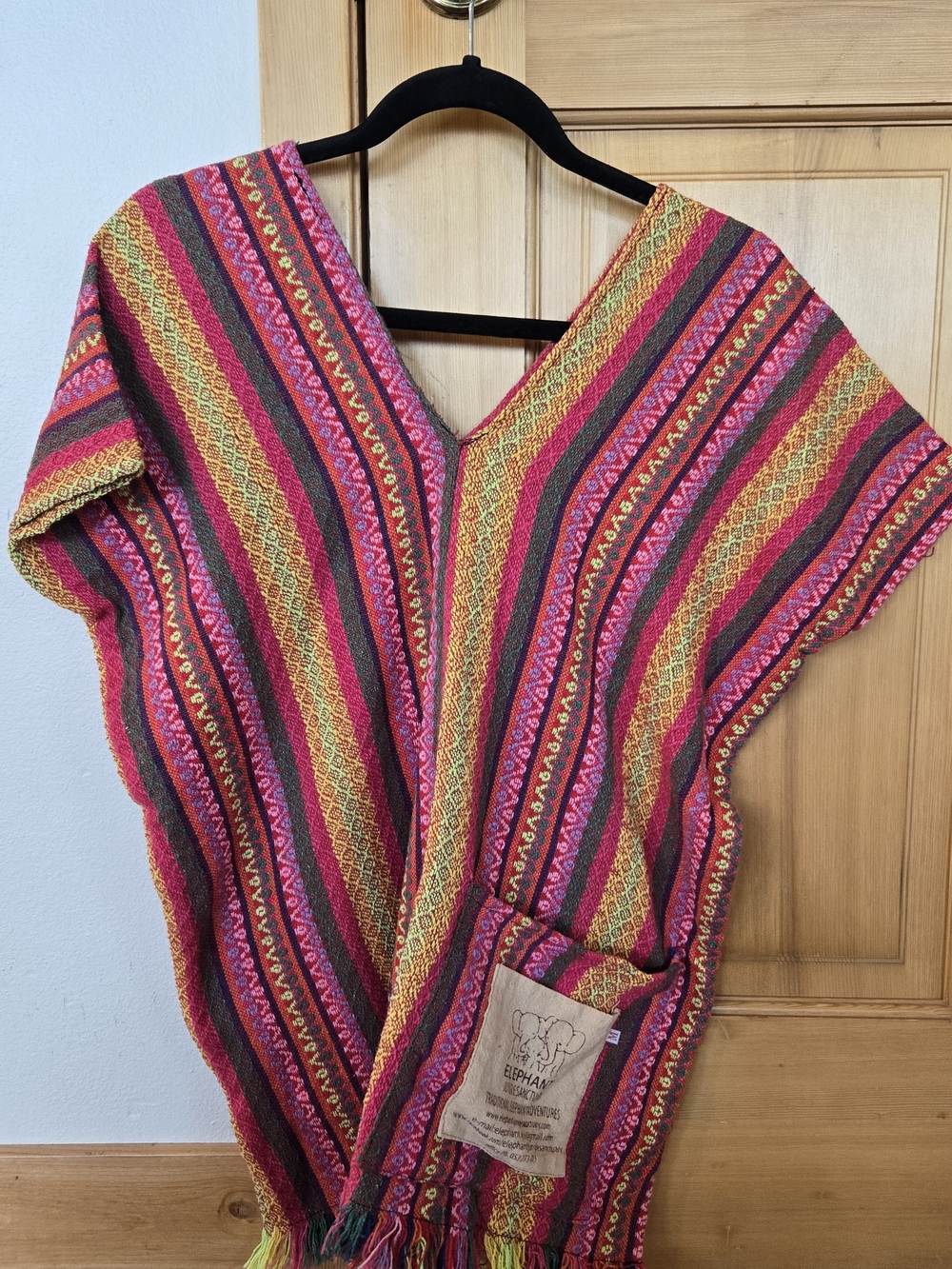 Multicolor Striped V-Neck Women's Sweater
